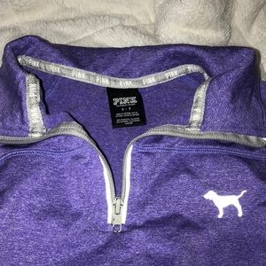 VS Pink Half zip hoodie